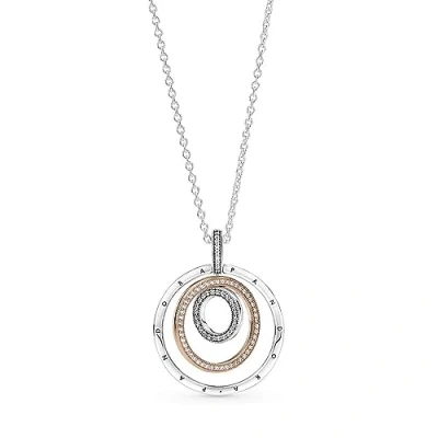 Immagine di PANDORA Signature Bracciale aperto I D placcato in oro rosa 14k, 3