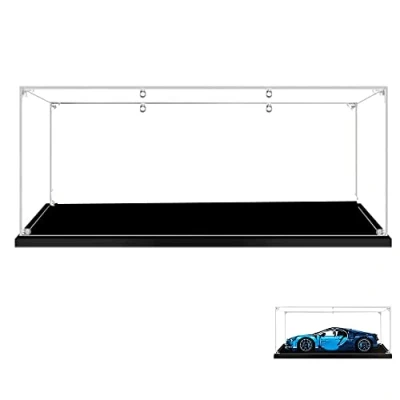 Immagine di LODIY 2mm Vetrina per Lego 42083 Technic Bugatti Chiron , Teca Acrilico (Solo modello non incluso)
