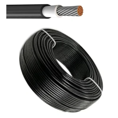 Immagine di PowerWerk cavo solare 6 mm² nero 5 m certificato TÜV resistente ai raggi UV, flessibile, fotovoltaico, di collegamento per pannello solare, inverter e regolatore carica (rosso,