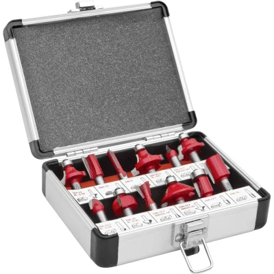 Immagine di Holzmann Maschinen OFS12 Kit fresatura Diametro albero 8 mm 12 parti