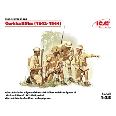 Immagine di ICM 1/35 WWII 035563 Gurkha rifels, Terracotta 4 cifre Plastic Model Kit