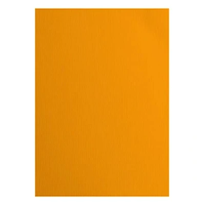 Immagine di Cartoncino Florence Testurizzata Materiali per Biglietti colorati A4 Mango 10 Fogli Carta Scrapbooking, Biglietti, Fustellatura e Progetti con 216 gsm Orange