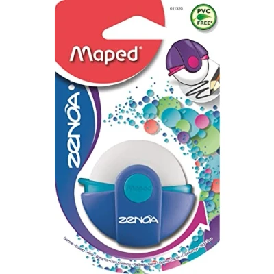 Immagine di Maped Zenoa Gomma 100% Protetta con Custodia Rotatig, Blu