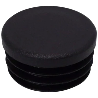 Immagine di SKIR&#039;CO Inserti per tubi rotondi da 38 mm, tappi pali di recinzione, in plastica nera, tubi, colore nero RAL 9005, 40 pezzi