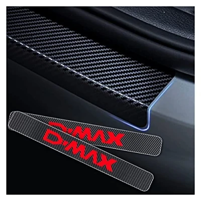 Immagine di 4 Pezzi Battitacco Fibra Carbonio Auto Door Sticker per Isuzu D MAX, Prevenire l&#039;usura ​Previene Graffi Styling Accessorio
