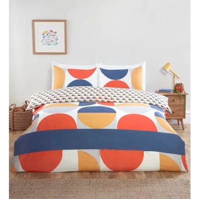 Immagine di Rapport Home Baltimore Set di biancheria da letto in microfibra per matrimoniale, reversibile, lenzuolo con angoli e federe abbinate