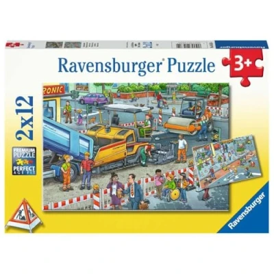 Immagine di Ravensburger Puzzle Work in progress, Collezione 2x12, 2 da 12 Pezzi, Età Raccomandata 3+ Anni