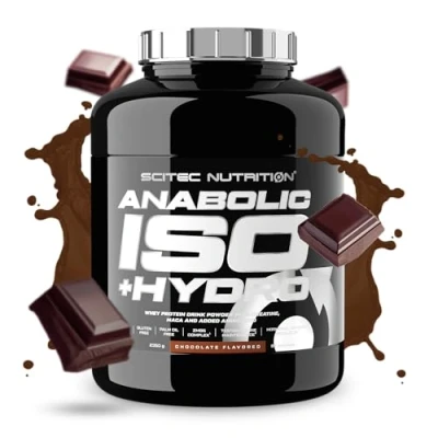 Immagine di Scitec Nutrition Anabolic Iso+Hydro Miscela di proteine del siero latte con creatina, Maca e aminoacidi Complesso ZMB6 per il mantenimento testosterone, 2350 g, Cioccolato
