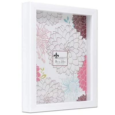 Immagine di Lawrence Frames Boxes Cornice Shadow Box, Polistirolo, Bianco, 5x7