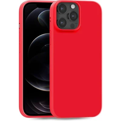 Immagine di MyGadget Cover per iPhone 12 Pro Max Custodia Protettiva in Silicone Morbido Case TPU Flessibile/Antiurto/Antigraffio/Ultrasottile Rosso