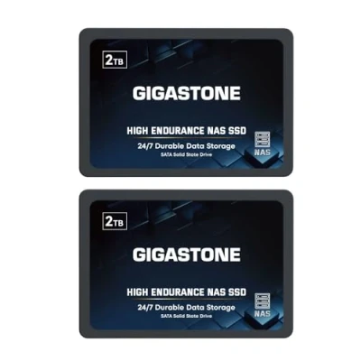Immagine di Gigastone Enterprise SSD 2TB NAS Cache (set da 2) 24 ore su 24, 7 giorni Alta Resistenza TLC business server RAID Network Attached Storage SATA III 2,5 Pollici Unità a stato solido interno