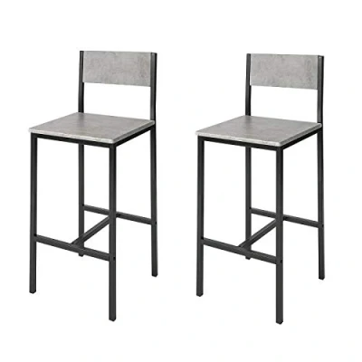 Immagine di SoBuy Set 2 sedie bar Mobile per casa Altezza 67 cm (FST53 HGX2)
