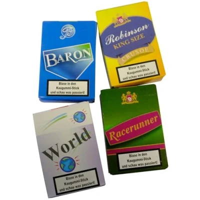 Immagine di Sigarette in gomma con effetto fumo, confezione da 6 pezzi 13 bastoncini colori casuali caramelle retrò per feste e fan della nostalgia giocoso &quot;fumo&quot;
