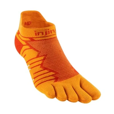Immagine di Calze Injinji Ultra Run Mid Weight No show Tg. S 37 40 Arancione Unisex Comfort e Performance per i Runner