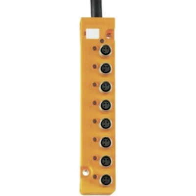 Immagine di Lumberg Automation SB 8/LED 3 220 60637 Scatola sensore attuatore passiva Distributore M8 con filettatura in metallo 1 pz.