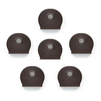 Immagine di Bulk Hardware BH02752 Cappuccio per Chiave, Marrone, Set di 20