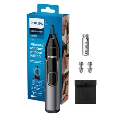 Immagine di Philips Nose Trimmer Serie 3000 Rifinitore per Peli di Naso, Orecchie e Sopracciglia (modello NT3650/16)