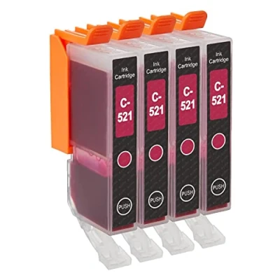 Immagine di Go Inks 4 Cartucce di inchiostro Magenta per sostituire CLI 521M compatibile/non OEM Stampanti PIXMA