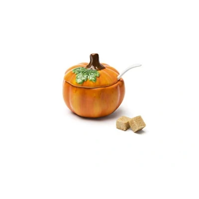 Immagine di Excelsa Zucca Formaggera/Zuccheriera, Ceramica, Arancione, capacità: 200 ml