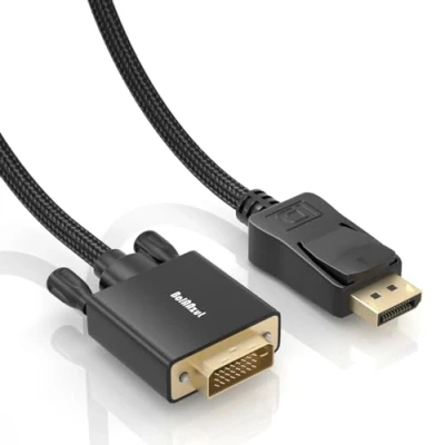 Immagine di BolAAzuL cavo adattatore DisplayPort a DVI 3FT/1M, DP Display Port maschio D 24+1 convertitore placcato oro
