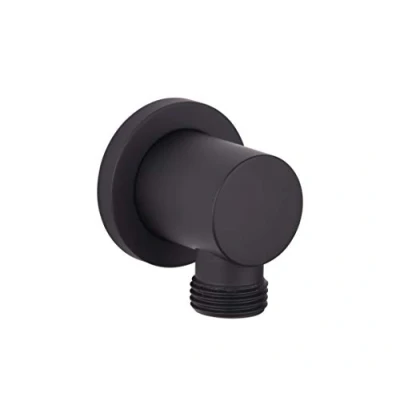 Immagine di Keenware KSA 186 Lunar Luna Raccordo a gomito rotondo per doccia, in ottone, colore: Nero