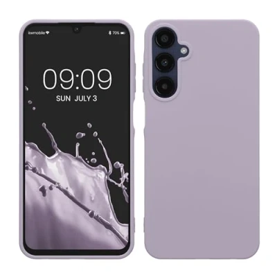 Immagine di kwmobile Custodia Compatibile con Samsung Galaxy A25 Cover Back Case per Smartphone in Silicone TPU Protezione Gommata lavanda
