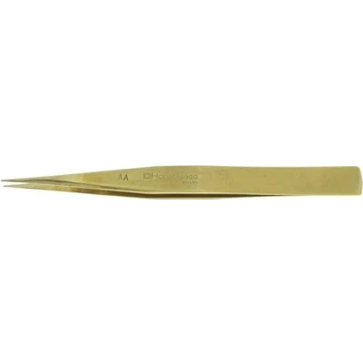 Immagine di KD89 Horoswiss MSA12.813 AA Pinzette ordinarie in ottone, lunghezza 125 mm, forte ed elegante, ottone