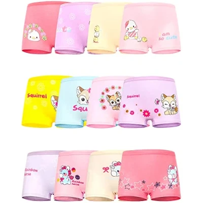 Immagine di Adorel Mutande Boxers Intimo Cotone Impronta Animale Bambina Confezione da 12 Anatra 4 6 Anni (Dimensione del Produttore M)