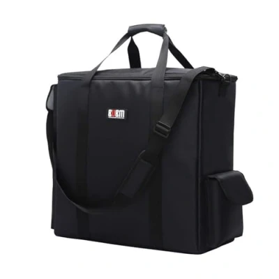 Immagine di BUBM borsa da trasporto per computer desktop, imbottita in nylon il di Tower PC, tastiera, cavo e mouse