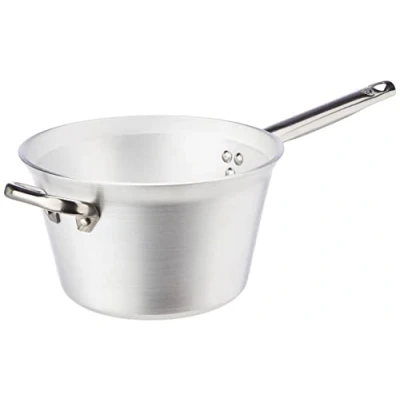 Immagine di Pentole Agnelli ALMR65B22 Paiolo Radiante per Polenta con Manico e Maniglia Inox, Argento, 22 cm, 1 Pezzo