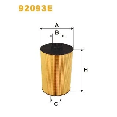 Immagine di WIX FILTERS 92093E filtro olio Cartuccia MAN: TGX, TGS