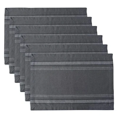 Immagine di DII Copritavolo a Righe, 100% Cotone, Chambray Gray, Placemat