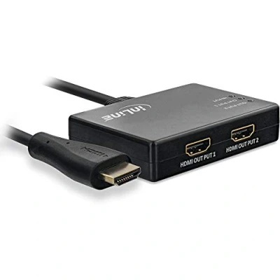 Immagine di InLine® Splitter HDMI a 2 vie, 4K/60Hz, con cavo integrato da 0,5 m