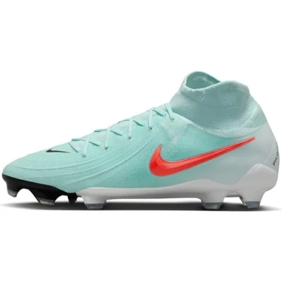 Immagine di Nike Performance Phantom LUNA II PRO FG Scarpe da calcetto con tacchetti, Uomo, Taglia: 45, Mint/atomic red/off noir Tessuto / sintetico