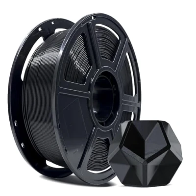 Immagine di FLASHFORGE filamento per stampante 3D, PLA PRO 1,75 mm, bobina da 1 kg, precisione di misurazione +/ 0,02 mm 3D FDM, migliore resistenza e nessun nodo (Nero)