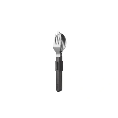 Immagine di Mepal Set di Posate 3 Pezzi Silueta Lavabile in lavastoviglie Servizio da tavola Coltello, forchetta e Cucchiaio compreso Il Supporto Nordic Black