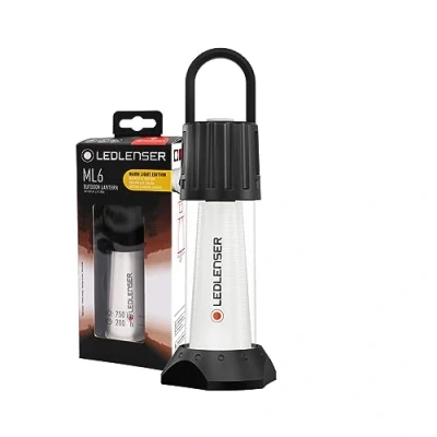 Immagine di Ledlenser ML6 Warm Light LED Lanterna, ricaricabile con batteria al litio 18650, 750 lumen, anabbagliate (brevettato), fino a 240 ore di autonomia, powerbank, luce rossa,magnete, outdoor
