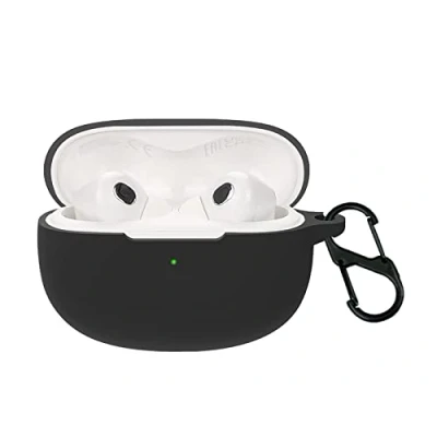 Immagine di GIOPUEY Cilicone Case per Xiaomi Buds 3T PRO, PRO Custodia, Ultrasottile, Resistente ai Graffi, Cover Nero