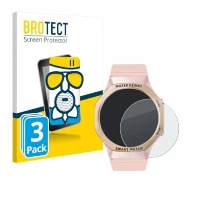 Immagine di brotect Pellicola Vetro Opaca per Mutoy Smartwatch 1.32&quot; (rotondo) (3 Pezzi) Protezione Schermo [Anti Riflesso, Durezza 9H]