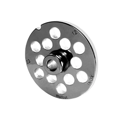 Immagine di Wolfcut Acciaio inox Disco perforato con mozzo, misura 22 12,0 mm, compatibile tritacarne taglia