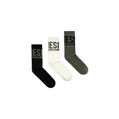 Immagine di Diesel Skmraythreepack 3 PACK Calze, Uomo, Taglia: Small, Khaki