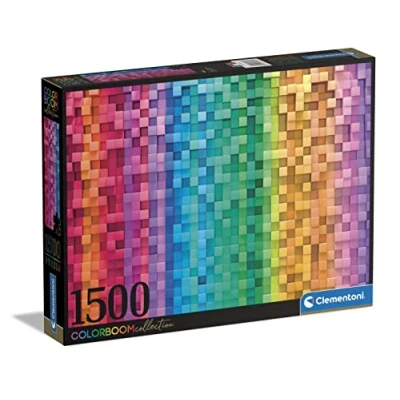 Immagine di Clementoni Puzzle Pixels 1000pzs Does Not Apply ColorBoom Collection 1500 Made in Italy, Gradient, Divertimento per Adulti, Colore Pezzi Pixel, Medium, 31689