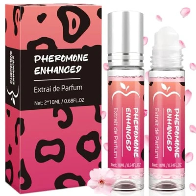 Immagine di Profumo Feromoni per Donna 2 Pezzi 10ml ai Feromoni, Roll On Pheromone Perfume Attirare Gli Uomini, Fragranza Duratura