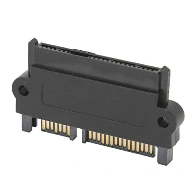 Immagine di Adattatore Raid per disco rigido SATA, SAS da 22 pin a SATA 7 con convertitore di porte alimentazione 15 pin, supporto fino 6 Gbps III, HDD SFF 8482 controller SATA(black)