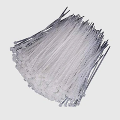 Immagine di Fascette fermacavi in nylon, 1000 pezzi, 3 x 100/150 mm, plastica, autobloccanti, colore bianco, 100 pezzi