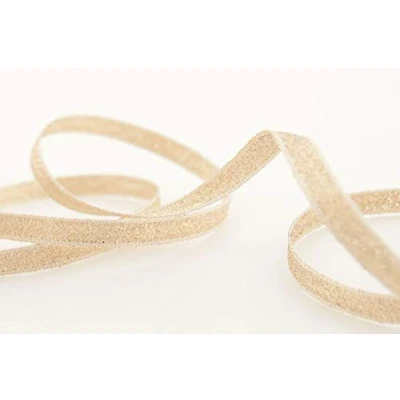 Immagine di Berisfords 9165 Nastro Glitz And Glamour in lamé Metallizzato 20 m x 7 mm, Oro