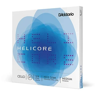 Immagine di Set di corde D&#039;Addario Helicore per violoncello, scala 3/4, tensione media