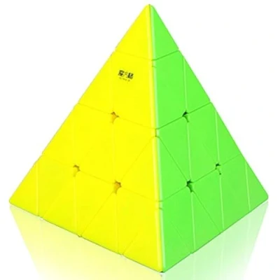 Immagine di Gobus Mofangge 4x4 Pyramid Triangle Pyraminx Magic cube Speed Puzzle (Stickerless)
