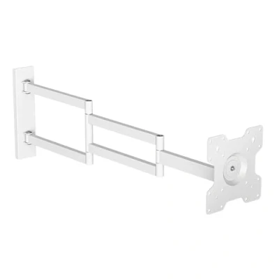 Immagine di Supporto a parete DQ WALL SUPPORT Ruota XL 108,5 cm per TV Bianco circa: 24 50 Zoll VESA: Max. 200x200 mm Orientabile, Inclinabile, Rotazione, Estensibile