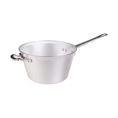 Immagine di Pentole Agnelli Paiolo per Polenta, 4.5 L, Acciaio Inossidabile, Argento, 24 cm